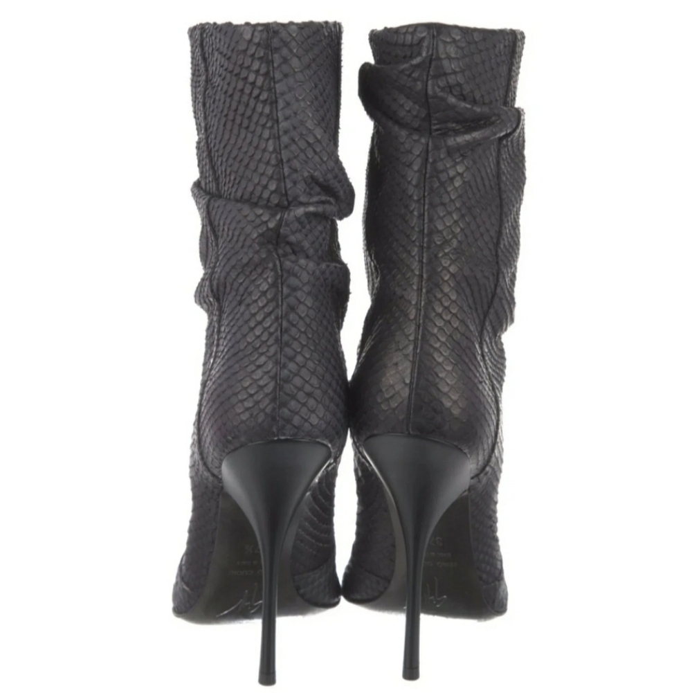 Giuseppe Zanotti Python Stiletto Ankle Boots - image 4